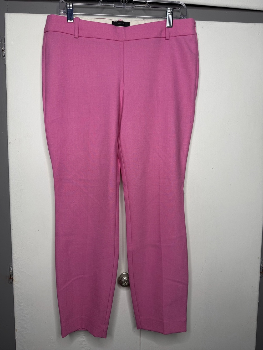 j crew women minnie wool blend pants size 6 pink Barbiecore preppy